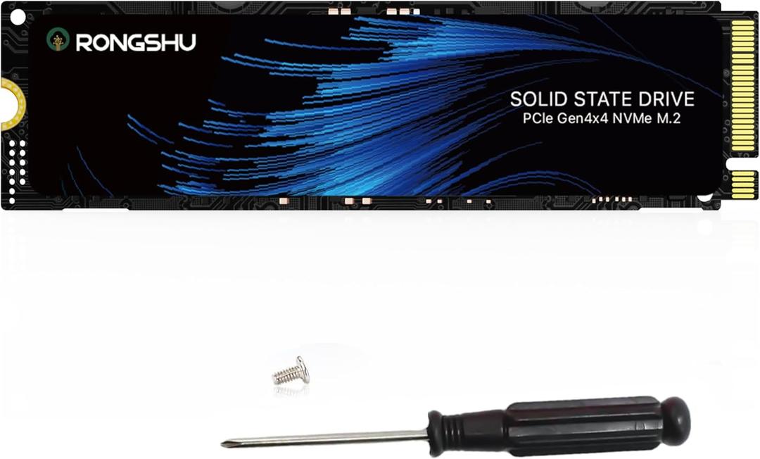 1TB NVMe SSD M.2 PCIe4.0 Gen 44, M.2 2280 Internal Gaming SSD, Seq. Up to 5,100 MB/s, SLC Cache 3D NAND TLC Internal Solid State Drive Compatible with PS5, Laptop, PC Desktops