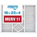 Aerostar 16x25x4 MERV 11 Pleated Replacement Air Filter for Honeywell FC100A1029, 1 Pack (Actual Size: 15 7/8" x 24 3/4" x 4 3/8")