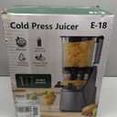 EanOruus Juicer Machines, 3-in-1 Cold Press Juicer with 6.5" Extra Large Chute, 100oz Large Capacity, AC Motor, Makes Juice, Nut Milk & Sorbet, Premium Gray