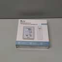 Indoor Outdoor Thermometer Hygrometer Wireless Weather Station, Temperature Humidity Monitor Battery Powered Inside Outside Thermometers with 330ft Range Remote Sensor and Backlight Display (White+Grey)