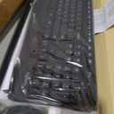 Logitech MK345 Wireless Keyboard and Mouse Combo with Palm Rest, 2.4 GHz USB Receiver, Compatible with PC, Laptop, Black