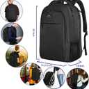 MATEIN Extra Large Travel Backpack, TSA Friendly 18.4 Inch Laptop Backpack, Anti Theft Flight Approved Business Work College Computer Backpack Big Bag for Women Men, Black