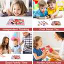 MZZOTOY Puzzles for Kids Ages 4-8, 60 Pieces for Kids Ages 3-5 in a Metal Box Jigsaw Puzzles Girls and Boys Educational Toys Gifts