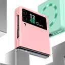 Magnetic for Samsung Galaxy Z Flip 5 Case Slim & Military-Grade Protection Magnetic Phone Case,Pink 21-zflip5-02