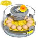 Incubators for Hatching Eggs with Automatic Egg Turner, Temperature Humidity Control, Egg Candler, Large Water Tank, 5 Preset Hatching Modes for Chicken Duck Goose Quail Pigeon Eggs-12 Capacity