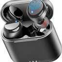 TOZO T6 Wireless Earbuds, Bluetooth 5.3 Ear Buds, Stereo Sound in Ear Headphones, 50 Hours Playtime, Wireless Charging Case, APP Customizable EQs, IPX8 Waterproof Earphones (Space Gray)