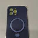 MagRing Designed for iPhone 13 Pro Max Case, Liquid Silicone [Moisturizing Factor] Extreme Soft Slim Phone Case with Stand [Compatible with MagSafe] for 13 Promax 6.7 inch Men Women, Midnight Blue