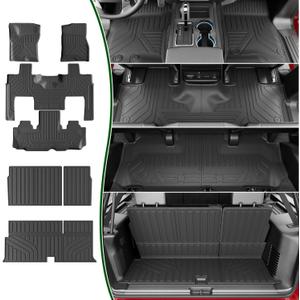 7-Seat Floor Mat Compatible with 2003-2017 Ford Expedition Floor Liner Lincoln Navigator Cargo Mat Electric Backrest Trunk Cargo Liner Replacement for 2003-2017 Ford Expedition Accessories