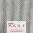 18.5 x 16 Inch Sunbrella Outdoor Chair Cushions with Tie Straps, Set of 4 Thick Water Repellent Rectangle Patio Chair Pads for Garden Lawn Patio Furniture, Specrtum Pebble