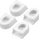 4 Pcs Silicone Bicycle Cycling Crank Boot Protectors Mountain Bike Sleeve Crank Arm Cover Protection White Auto Accessories