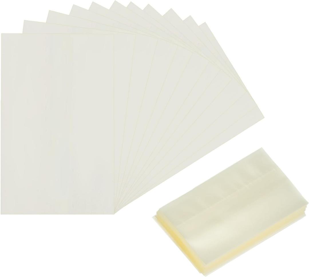 uxcell 1000Pcs Shrink Bands, 48x75mm PVC Clear Perforated Shrink Bands, Heat Shrink Wrap Bands for Bottles, Jars Seal for Dropper Bottle, Test Tube Bottles