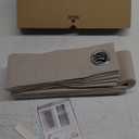 HMYI 100% Blackout Faux Linen Doorway Curtain Accordion Style Doors for Doorway Magnetic Door Curtain, 80 Inch Room Divider Curtains for Cover, 1 Panel, W45 x L80, Sand