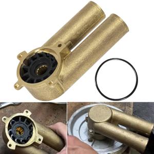 3858115 All Metal Raw Water Sea Pump Impeller Housing with Impeller for Volvo Penta Engines V6, V8, 4.3L, 5.0L, 5.7L, Replaces to 21214599, 21214601, 21427729, 21427730, 21214596, 3858229
