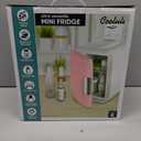 Cooluli Mini Fridge for Bedroom - Car, Office Desk & Dorm Room - Portable 4L/6 Can Electric Plug In Cooler & Warmer for Food, Drinks, Skincare Beauty & Makeup - 12v AC/DC & Exclusive USB Option, Pink