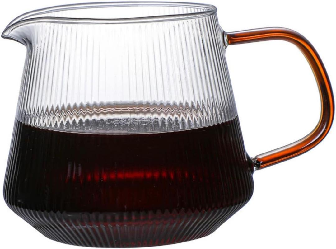 Clear Glass Range Coffee Server, 20oz Carafe for Pour Over Tea & Coffee Maker