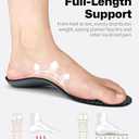 Walkhero Arch Support Insoles - Plantar Fasciitis Inserts for Foot Fatigue and Pain Relieve, Orthotic with Everyday Comfort and Support (Mens 11-11 1/2 | Womens 13-13 1/2 Gray)