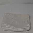 Thickened Satin Pillowcase for Contour Memory Foam Pillows, 24" x 14" x 5.1"/3.5" Cervical Pillow Case, Soft Pillow Cover Only (White)
