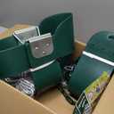 Toddler Swing Set for Outside - High Back Full Bucket Seat with 4 Hanging Straps and Hooks for Kids, Infants, Baby - Outdoor Tree Swing (Blackish Green)