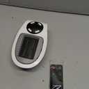 GiveBest Programmable Space Heater with LED Display, Remote Wall Outlet Electric Heater with Thermostat and Timer for Home Office Bathroom Indoor Use, Small Plug in 450 Watt Heater, ETL Listed