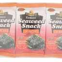 J-BASKET Korean Seaweed Snack Kimchi, 0.52 oz (Pack of 10)