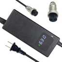 YZPOWER 63V 2A 4 Prong Battery Charger Compatible with Ninebot S S-MAX Mini lite,Power Charger Replacement ninebot Go Kart Kit,Gokart Pro 55.5 Lithium Battery