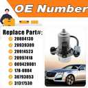 Power Brake Booster Auxiliary Electric Vacuum Pump Compatible with Cadillac CTS STS Chevy Camaro Caprice HHR Volvo C30 S40 V50 Pontiac Solstice Saturn Sky, Replaces# 20804130, 31317530, 009428081