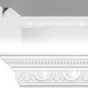 Marsui 4 Pcs Ceiling Crown Molding Trim 4-1/2 Inch Face x 94.5 in Long Total Decorative Ceiling Crown Moulding Trim Installed with Glue Luxe Style Decor