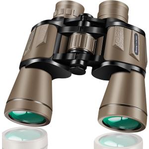 PISEZ 20X50 Binoculars for Adults High Powered with Low Light VisionLarge View Waterproof Binoculars for Bird Watching Hunting Concert Traveling Theater Opera Sightseeing