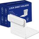 OUXi Upgrade 1 Pack Bed Sheet Holders for Corners, Heavy Duty Sheet Locks Fit for Most Bed to Keep Sheets Firm and Tight, Fitted Sheets Holder Keep Sheets in Place