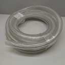 DAVCO 1-1/2" ID x 25 ft PVC Reinforced Tubing With Spiral Steel Wire, High Pressure Flexible Vinyl Hose Heavy Duty Clear Suction Tube,Non-Toxic, Vacuum Dust Collection Pipe