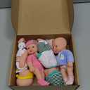 4 Set 7 Inch Mini Baby Mini Reborn Doll Silicone Full Body Lifelike Dolls Baby with Weighted Cloth Reborn Gift Set for Kids, Gifts for Christmas Kids(Summer)