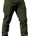 Men's Tactical Cargo Pants Stretch Ripstop Lightweight Waterproof Multi Pockets Work Hiking Outdoor Casual Pants, Green, Size L