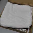 keny Cordless Cat Window Perch, Foldable Cat Hammock with 4 Suction Cups, Reversible Washable Cover, Large Size Cat Window Bed, White