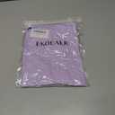 Ekouaer Long Sleeve Shirts for Women V Neck Basic Ribbed T Shirt Thermal Undershirts Slim Fit Casual Tee Tops (Purple)