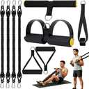 Pedal Resistance Band,Multifunction Adjustable Sit-up Bodybuilding Abdominal Trainer,Elastic Pull Rope Fitness Equipment for Abdomen,Waist,Leg,Arm,Home Gym Workout,Postpartum Recovery&Body Shaping