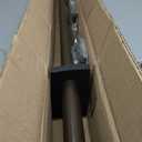 Dark Bronze Double Curtain Rods 36-72 Inch,1Front and 5/8Back Double Drapery Rod with Small Round Ball and Aluminum Brackets, Adjustable Dual Window Rod for Sheer/Blackout Curtains