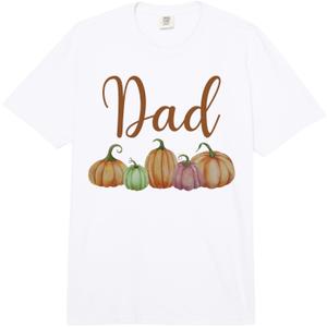 Dad of Little Pumpkin First Birthday Autumn Pumpkin Comfort Colors Adult Heavyweight T-Shirt, M