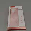 Ezanmull for Samsung Galaxy A16 5G Phone Case Magnetic Shockproof, [Fit for MagSafe] [Glass Screen Protector + Camera Lens Protector] Translucent Anti-Fingerprint (Pink)