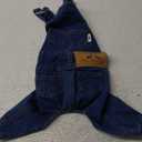 Rbenxia 1 Piece of Dog Denim Shirts Puppy Jean Jacket Sling Jumpsuit Costumes Pet Jean Overalls Dog Pants Outfits for Small Puppy Cat Pets (Blue, Small)