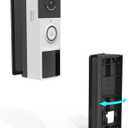 OkeMeeo Adjustable Doorbell Mount for Tapo Doorbell Camera, 0-45 Degree R/L Angle Mount Compatible with Tapo D210/D225/D235/TD21 Model, Black