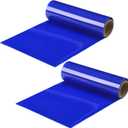 Nosiny 2 Pcs Non Slip Silicone Grip Material Roll Anti Slip Large Roll 7.87'' x 3 ft Cut to Size Mat Large Table Pads for Eating Aids Baking Crafts Counter Drawer or Any Surface, Blue