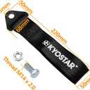 2 x Kyostar Drift Rally car Towing Tow Strap Belt Hook(Black)