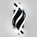 DELIPOP Wall Sconces, Spiral Modern LED Wall Sconce Lighting, 21W 6500K Cool White Indoor Wall Light Wall Light Fixtures, Acrylic LED Wall Lamp for Bedroom Bathroom Living Room Hallway Balcony