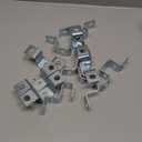 (12 Pcs) 5 Hole Steel Electrogalvanized U Shaped Strut Connector Bracket, 1-3/4" x 1-1/2", Thickness 4.8mm, Fit for 1/2" Bolt in 1-5/8" Strut Channel