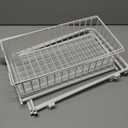 AIYAKA 2 Tier Stackable Sliding Basket Organizer Drawer For Kitchen And Bathroom/Cabinet Drawers,White