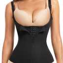GYDEK Waist Trainer Corset for Women Tummy Control Sport Workout Waist Cincher Zipper Body Shaper Vest with Adjustable Straps. Large