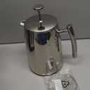 Secura French Press Coffee Maker, 50-Ounce, 304 Stainless Steel Insulated Coffee Press with Extra Screen