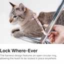 Cat Harness Escape-Proof Anti-Choking Adjustable Nylon Harness Lightweight with Anodized Aluminum Buckle, Ideal for Cats Outdoor Walking and Training, IDA Award (Vivid Red, S (13.8"))