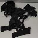 Lilosy Sexy Chain Strappy Garter Belt Women Lingerie Set Rave Outfits (Small, Black)