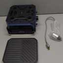 Upgraded WINKIZA 2 Burner Propane Camping Stove with Grill, Foldable Camp Stove with 16,000 BTU, Two Adjustable Burners with Piezo Ignition & Easy Carrying Handle, Portable Stove for Camping, BBQ